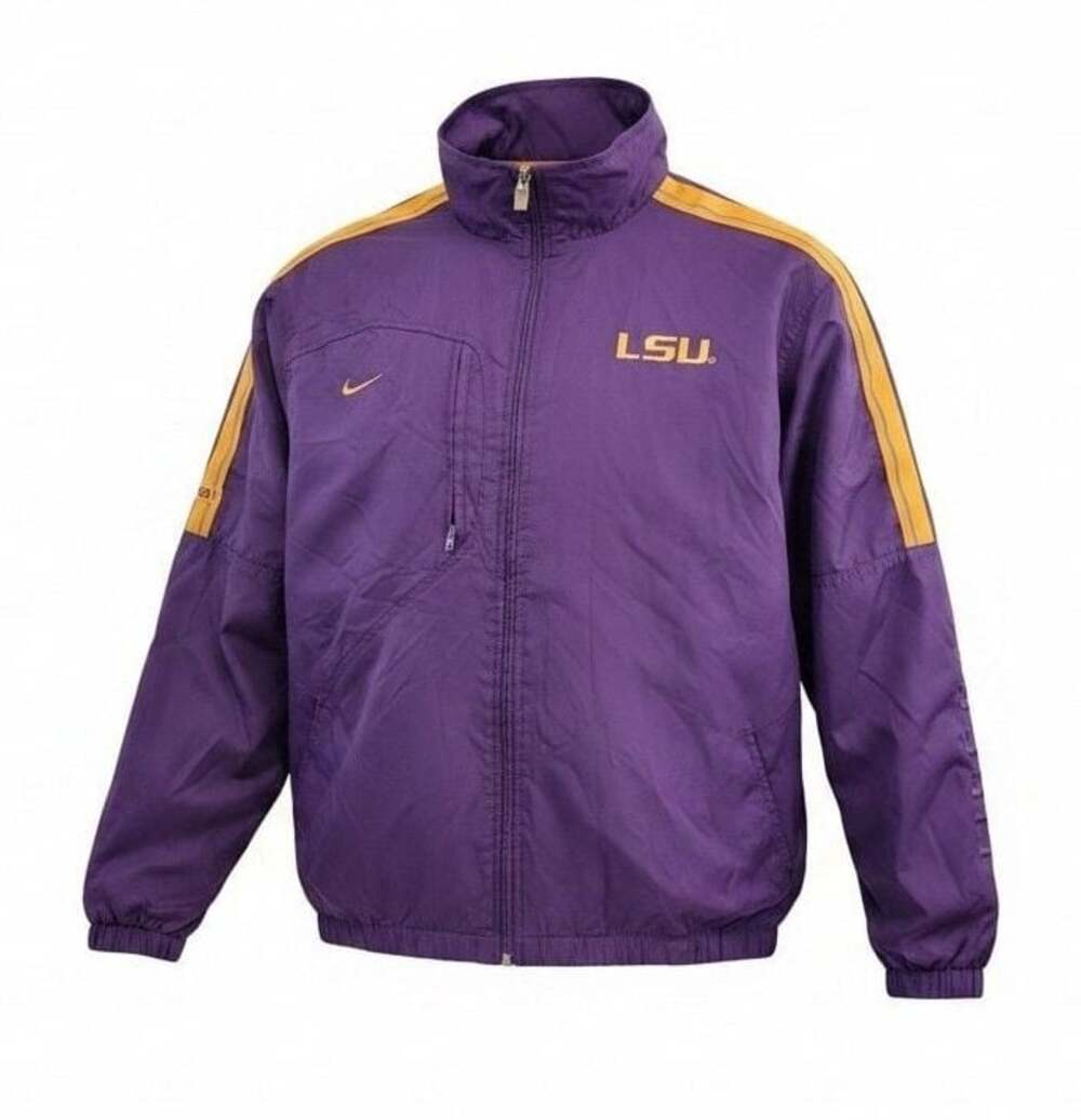 Nike LSU Tigers Full-Zip Windbreaker Jacket‎ Purple and Gold